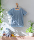 Kids 和ニットTシャツ 麻の葉模様(全2色)S・M(+¥100)・L(+¥200)